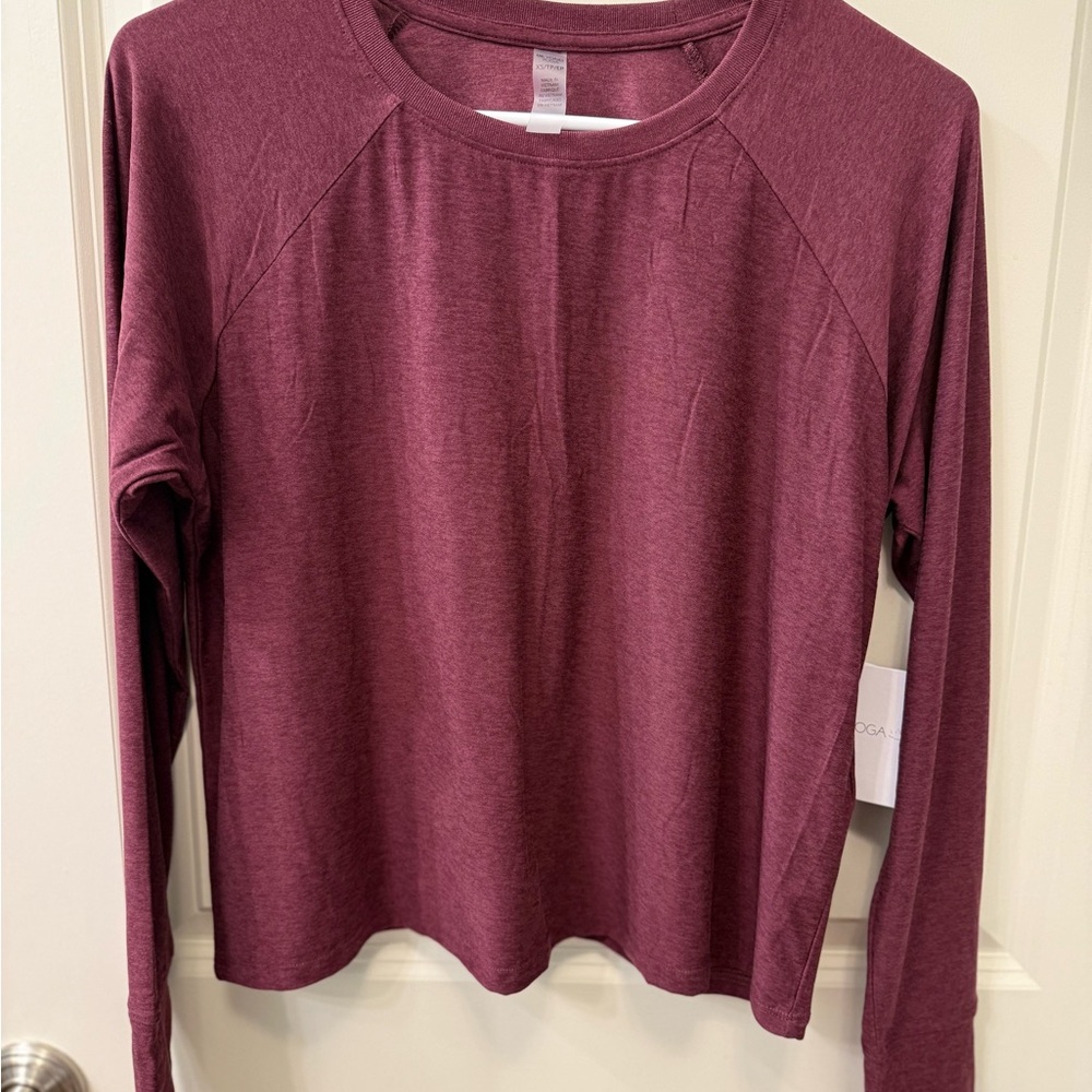 💫Beyond Yoga Featherweight Daydreamer Pullover, Midnight Burgundy, XS, NWT - Picture 12 of 12